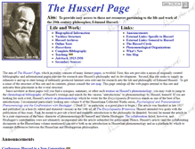 Tablet Screenshot of husserlpage.com